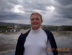 Wanda Barlow in Geysir Country, Iceland